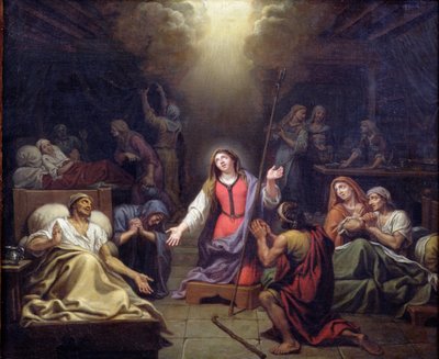 St. Genevieve Protecting the Ill, 1680 by Francois Verdier